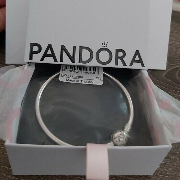 Authentic Pandora Moments Limited Edition Stars & Galaxy Bangle 590009C01-17 - Picture 7 of 8